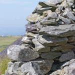 Slate and stone wall
